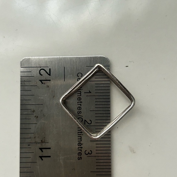 Unique square shaped ring sterling silver - Picture 4 of 4